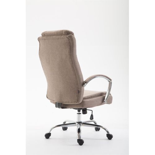 Fauteuil De Bureau Xl Vaud Tissu Taupe