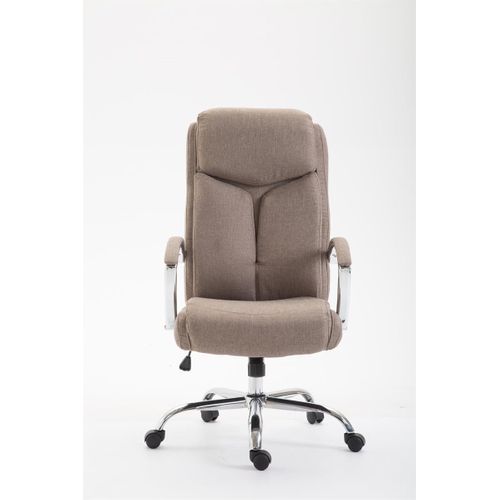 Fauteuil De Bureau Xl Vaud Tissu Taupe