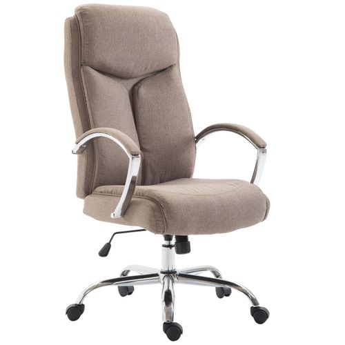 Fauteuil De Bureau Xl Vaud Tissu Taupe