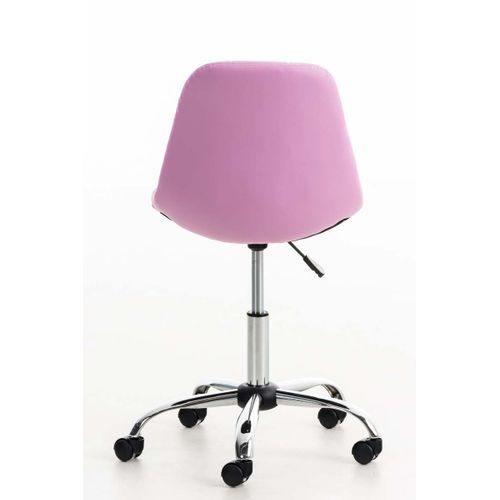 Chaise De Bureau Emil Similicuir Rose