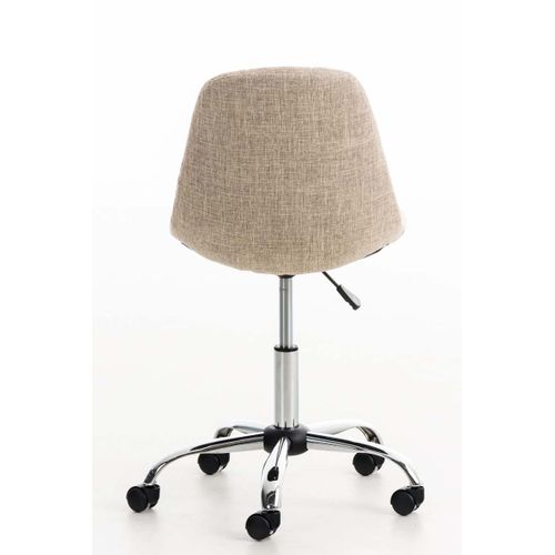 Chaise De Bureau Emil Tissu Crème
