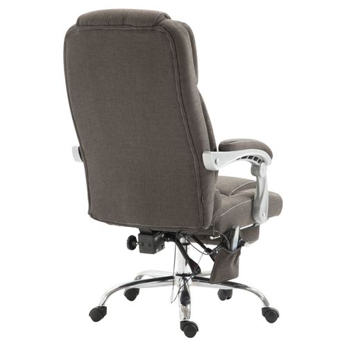 Fauteuil De Bureau Pacific Avec Fonction Massage Tissu Gris Foncé