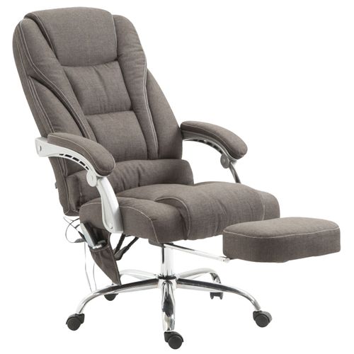Fauteuil De Bureau Pacific Avec Fonction Massage Tissu Gris Foncé