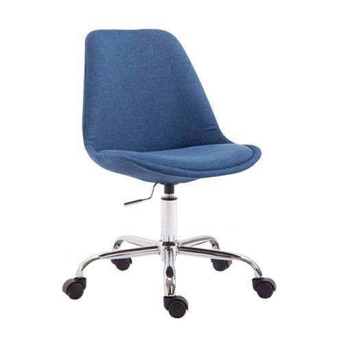Chaise De Bureau Toulouse Tissu Bleu