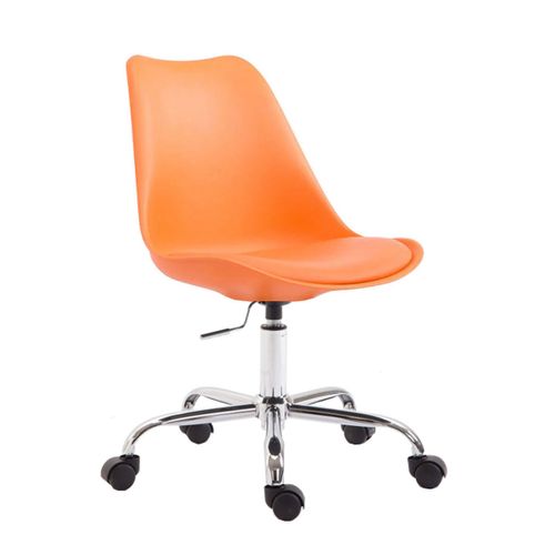 Chaise De Bureau Toulouse À Coque En Plastique Orange