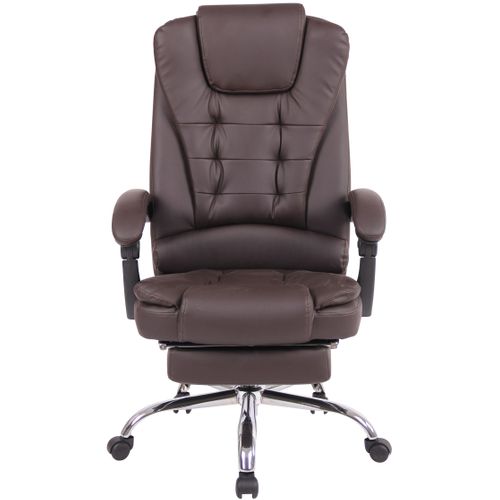 Fauteuil De Bureau Oxygen En Tissu Ou Similicuir Marron/similicuir