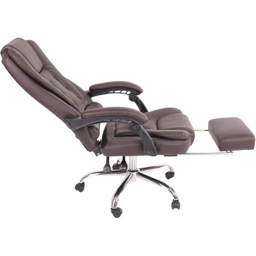 Fauteuil De Bureau Oxygen En Tissu Ou Similicuir Marron/similicuir
