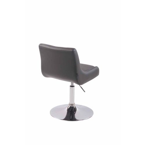 Chaise Lounge Club En Similicuir Gris