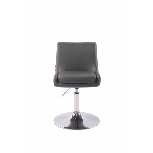 Chaise Lounge Club En Similicuir Gris