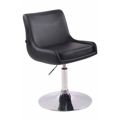 Chaise Lounge Club En Similicuir Noir