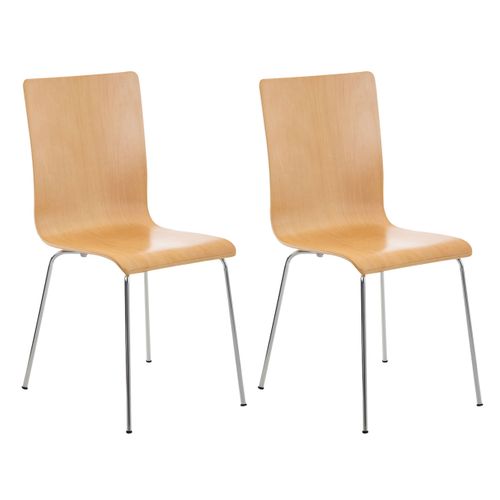 Set 2 Chaises Pepe En Bois Nature