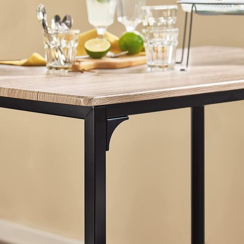 Ensemble Table Haute De Bar Detroit 100 cm Et 4 Tabourets – Idéal Pour Cuisine Et Espace Repas