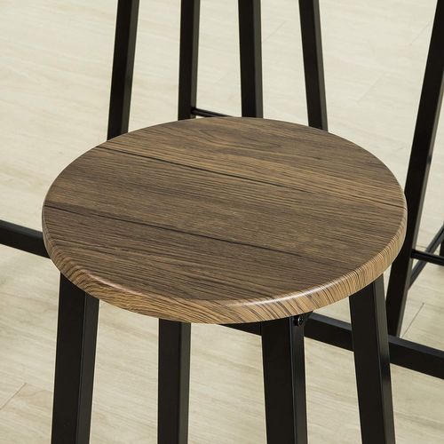 Set De Table + 4 Tabourets Ensemble Table De Bar Bistrot,debout Table Haute De Cuisine, Ogt22-sch