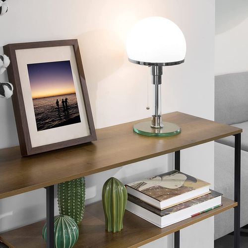 Table Console Bout De Canapé Table D'appoint Avec 3 Étagères De Rangement, Fsb35-pf