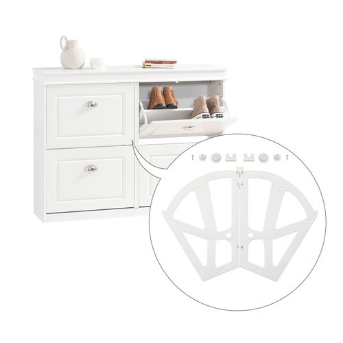 2 Pièces Charnières De Cabinet, Charnières De Tiroir Pour Porte-chaussures, 25x35cm, Sda08-w