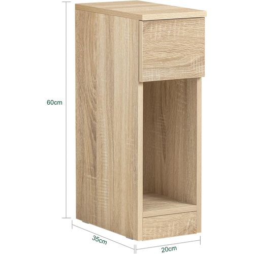 Table De Chevet Table De Nuit Bout De Canapé Table D'appoint Table Basse Avec Tiroir, Fbt111-n