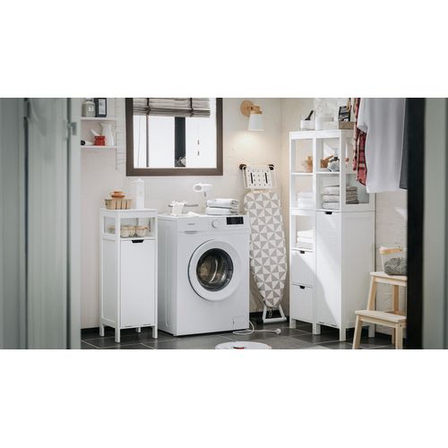 Meuble Sous-Vasque De Salle De Bain, 70 x 35 x 90 cm, Avec Étagères Réglables et Compartiment Ouvert