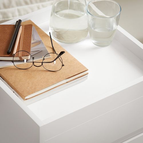 Caisson Bureau Mobile, Petit Meuble à Dossier Sur Roulettes, Meuble De Rangement Mobile, Fbt121-w