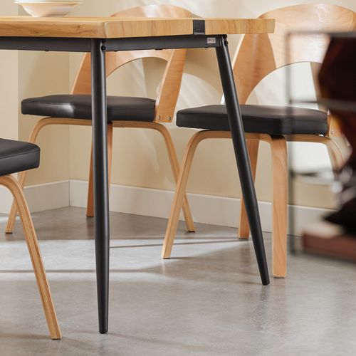 Table De Salle à Manger Extensible En Bois Massif, Blanc Fwt110-n