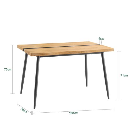 Table De Salle à Manger Extensible En Bois Massif, Blanc Fwt110-n