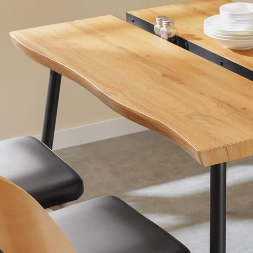 Table De Salle à Manger Extensible En Bois Massif, Blanc Fwt110-n