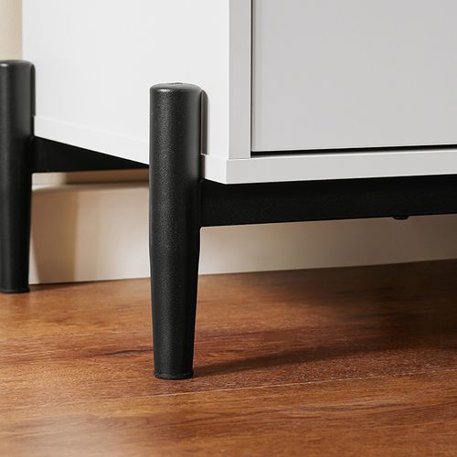 Meuble à Chaussures, Commode Avec 3 Tiroirs Et 2 Portes, Rangement Multifonction, 86x40x108 Cm