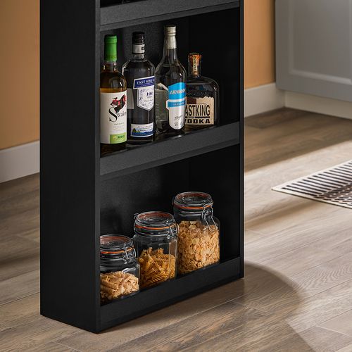 Sobuy Table De Bar Haute Pour Cuisine, Salon, Bureau - Noire