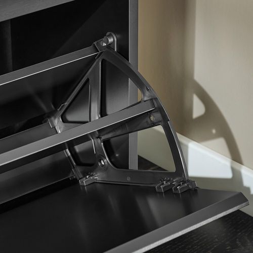 Fsr98-l-sch Banc à Chaussures Avec Assise Rembourrée, Abattant Et Couleur Sable