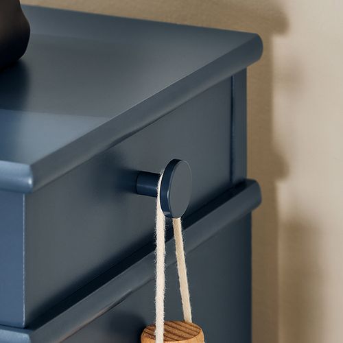 Rangement Pour Chaussures,  Meuble D'entrée, Coffre Avec 2 Abattants,  Bleu, Fsr64-b