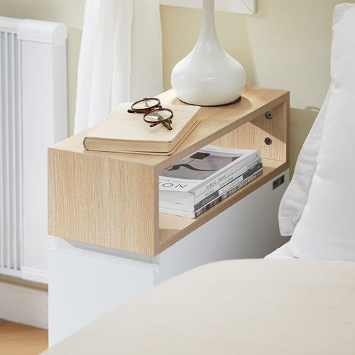 Bout De Canapé Sur Roulettes Table De Chevet Table De Nuit Table D'appoint Fbt155-wn