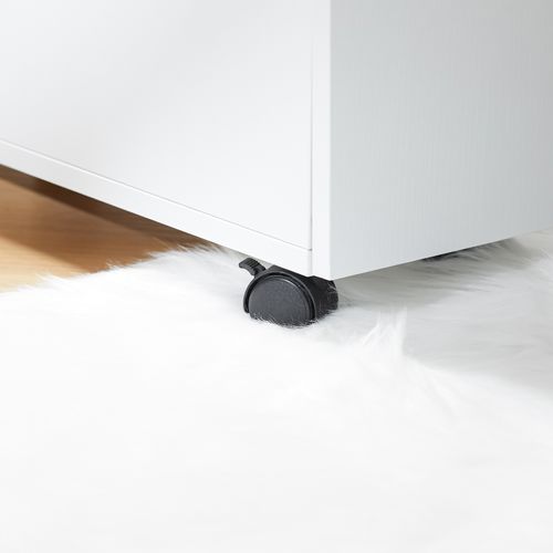 Bout De Canapé Sur Roulettes Table De Chevet Table De Nuit Table D'appoint Fbt155-wn