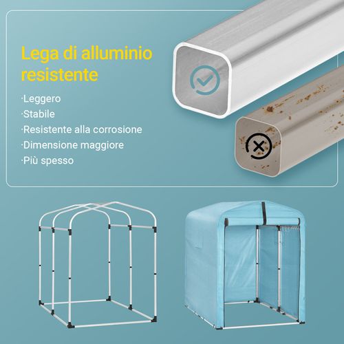 Abri De Jardin Imperméable Pour Voiture, Moto Et Outils, Tente De Stockage, KLS11-BL