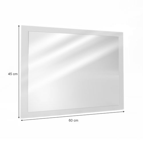 Miroir Mural Emma 24039 Blanc 45x60cm