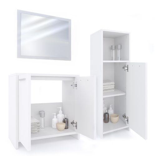 Meubles Bain Kiko 24062 Blanc 3 Parties