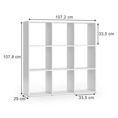 Meuble De Rangement Cube Nove 24191 Blanc 104x108cm
