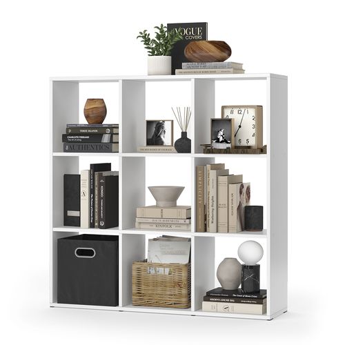 Meuble De Rangement Cube Nove 24191 Blanc 104x108cm