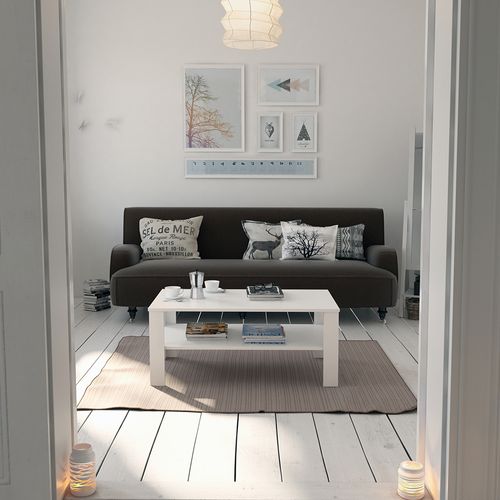 Table Basse 25949 Blanc 100x60cm