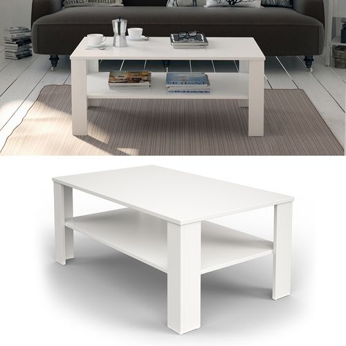 Table Basse 25949 Blanc 100x60cm
