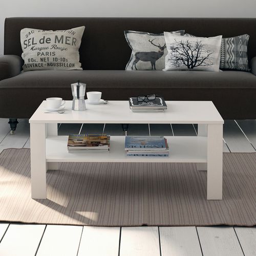 Table Basse 25949 Blanc 100x60cm