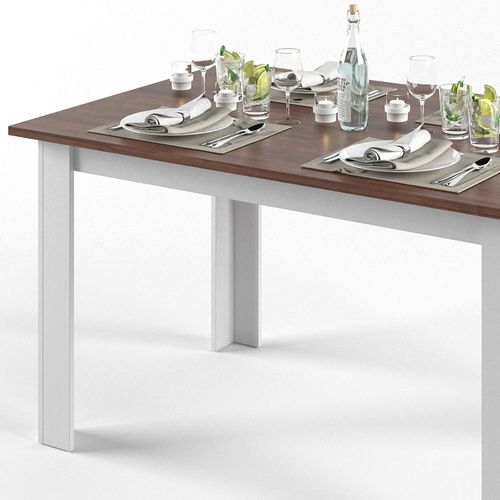 Table De Salle à Manger Karlos 26498 Noyer 140x90cm