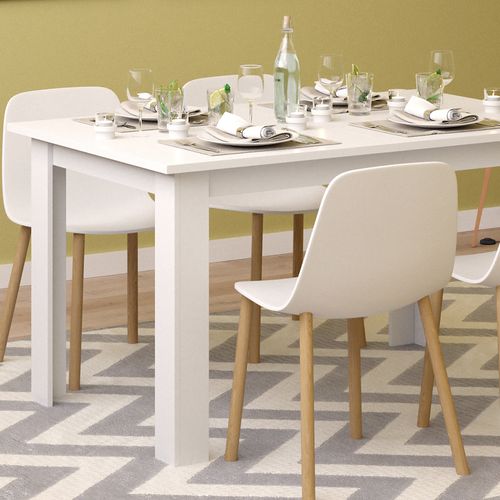 Table De Salle à Manger Karlos 26827 Blanc 140x90cm