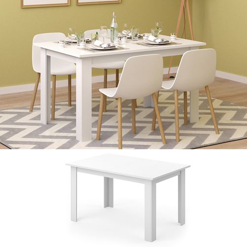 Table De Salle à Manger Karlos 26827 Blanc 140x90cm