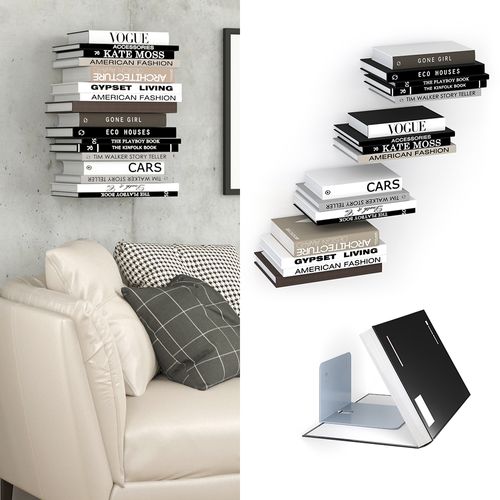 Étagère Ghost 27985 Gris 12.5x9cm Lot De 4