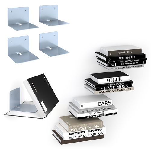 Étagère Ghost 27985 Gris 12.5x9cm Lot De 4