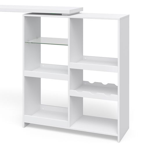Table De Bar Vega 28294 Blanc 138x39cm