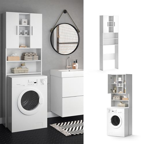 Armoire Pour Machine à Laver Luis 28504 Blanc 64x190cm