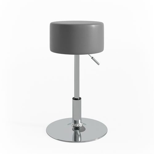 Tabouret Design 28611 Gris 33.5x67cm Pour Table De Maquillage
