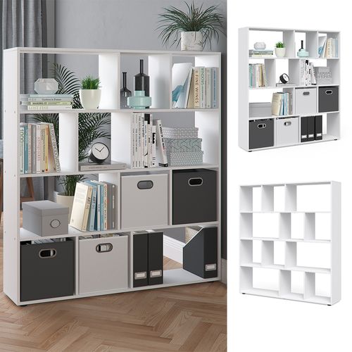 Meuble De Rangement Cube Pilar 28755 Blanc 131.6x143cm