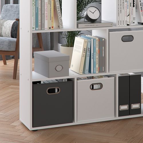 Meuble De Rangement Cube Pilar 28755 Blanc 131.6x143cm