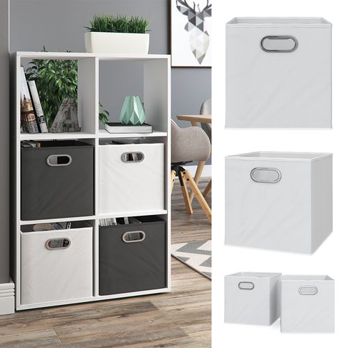 Boîte Pliante 28648 Blanc 30x30cm Set De 2